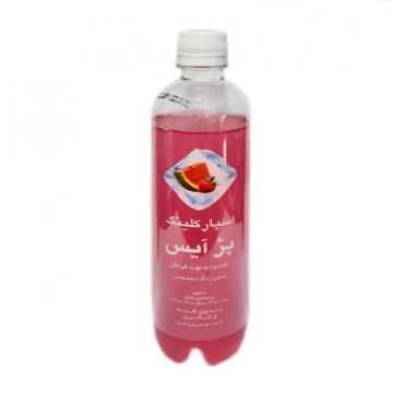 آب گازدار هندوانه و توت فرنگی بدون قند پژ آیس 500 میلی لیتری